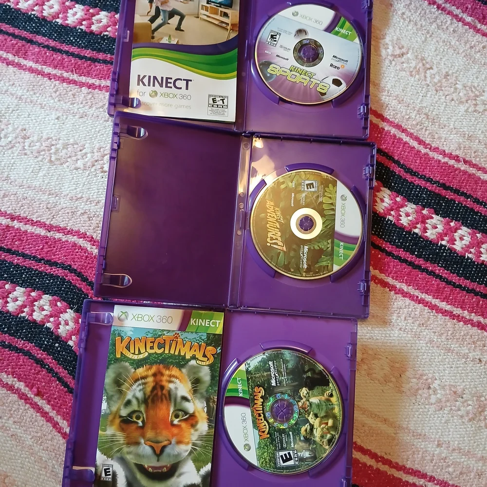 Xbox 360 Kinect Game Bundle:‎ Set Of 3 //AS IS